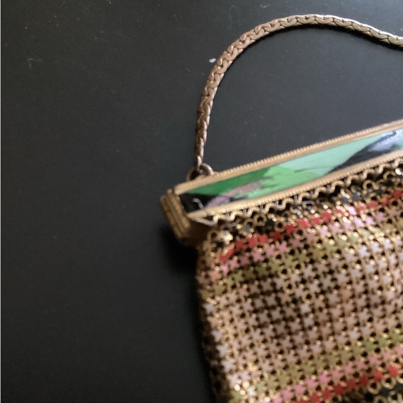 Vintage 1920 “Flapper’s” Enameled Chainmail Evening Bag - Picture 9 of 9